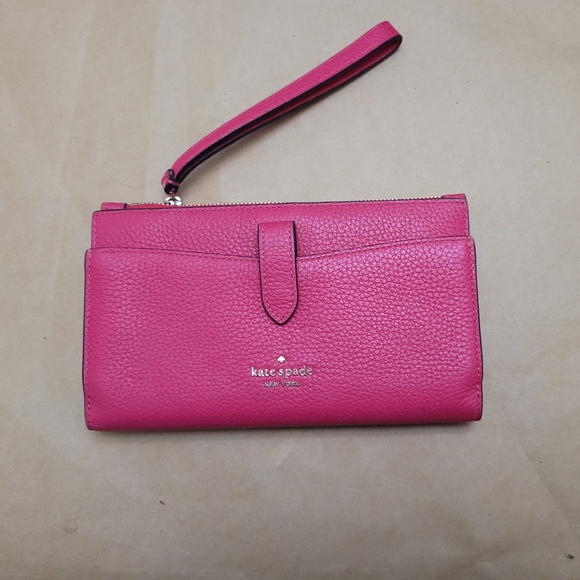 Kate Spade Pink Wristlet Clutch - Picture 1 of 9